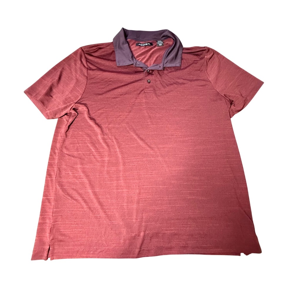 AXIST. Golf Polo Shirt Moisture Wicking‎ Athletic Burgundy XL